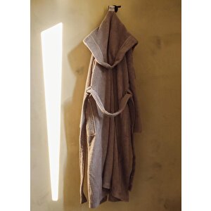 Fine Cotton Gri Bornoz Small Medium