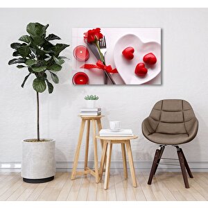 Aşk Masası Cam Tablo 36x23 cm