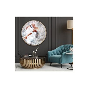 Balerin Yuvarlak Cam Tablo 60x60 cm