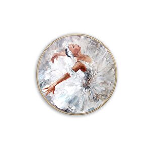 Balerin Yuvarlak Cam Tablo 60x60 cm
