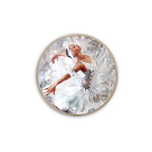 Balerin Yuvarlak Cam Tablo 60x60 cm