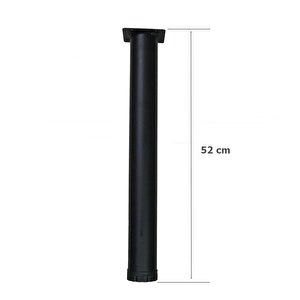4 Adet Masa Ve Sehpa Ayağı 52 Cm Mat Siyah Anaokulu Sınıfları Için