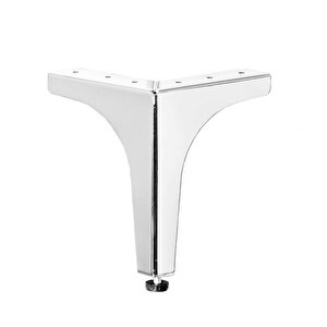 4 Adet Klas Ayak Metal 12,5 Cm Krom Mobilya Koltuk Ayağı