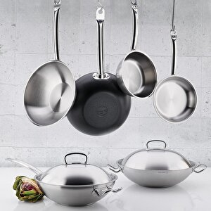 A2838 Proline Nero Wok Tava 32 Cm