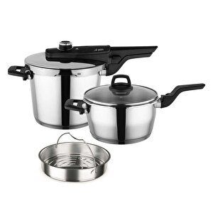 Easy Quick Kanka Düdüklü Tencere Set 6+4 Litre