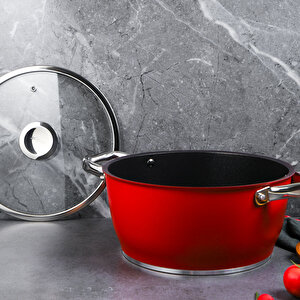 Trendy Induction Prestige 24 Cm Derin Tencere Kırmızı