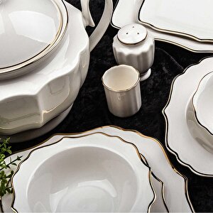 60 Parça Gold Porselen Yemek Takımı 34000