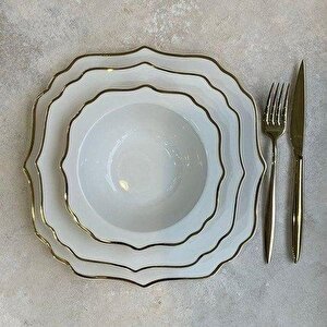 60 Parça Gold Porselen Yemek Takımı 34000