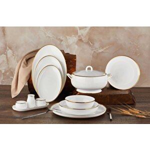 Royal Queen Bone Porselen Topkapı 60 Parça Yemek Takımı 60026