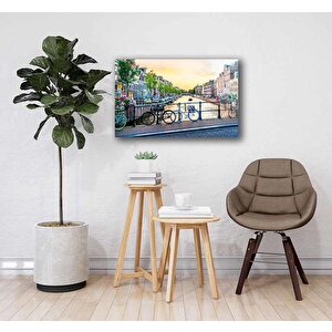 Amsterdam Şehir Cam Tablo Amsterdam 36x23 cm