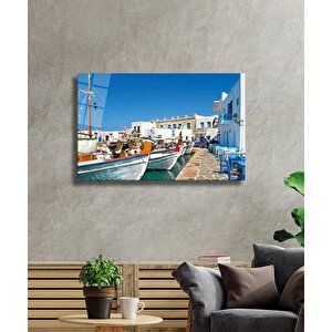 Şehir Manzaralı Cam Tablo Urban Area View 90x60 cm