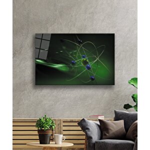 Yeşil Bilim Konulu Cam Tablo Green Science Theme 50x70 cm