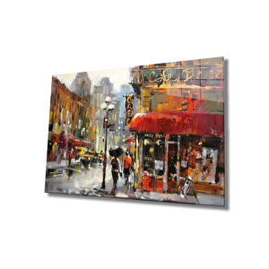 Şehir Cam Tablo City 36x23 cm