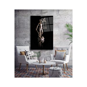 Themis Heykeli Cam Tablo 50x70 cm