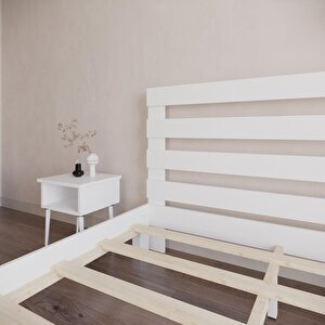 Urban New Model Beyaz Renk Çam Ahşap Karyola 160x200 cm