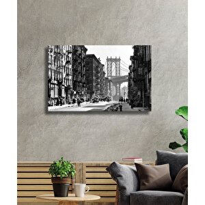 Şehir Manzaralı Cam Tablo Urban Area View 50x70 cm