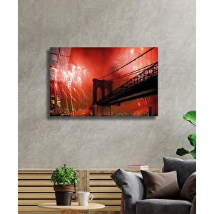 Şehir Manzaralı Cam Tablo Urban Area View 50x70 cm