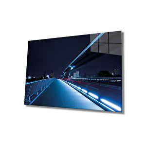 Şehir Manzaralı Cam Tablo Urban Area View 50x70 cm