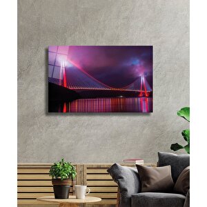 Şehir Manzaralı Cam Tablo Urban Area View 50x70 cm