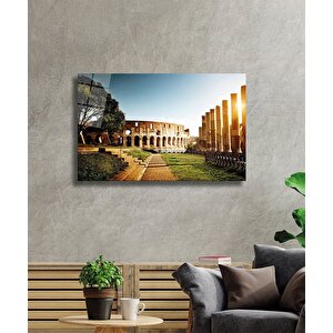 Şehir Manzaralı Cam Tablo Urban Area View 50x70 cm