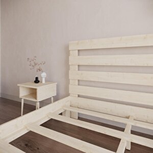 Urban New Model Doğal Çam Ahşap Karyola 140x200 cm