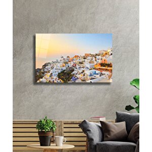 Şehir Manzaralı Cam Tablo Old City View 36x23 cm