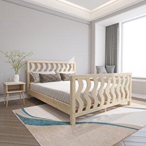 Siena Model Doğal Çam Ahşap Karyola 90x190 cm