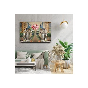 Tavus Kuşları Cam Tablo 50x70 cm