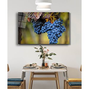 Üzüm Mutfak Natürmort Cam Tablo 50x70 cm