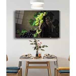 Üzüm Şarap Natürmort Mutfak 50x70 cm