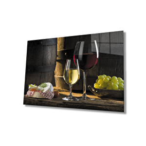 Üzüm Şarap Natürmort Grapes Wine Still Life 50x70 cm