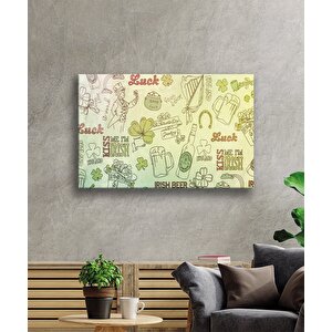 Popart Mutfak Yeşil Tablo Cam Tablo 50x70 cm