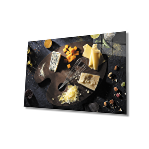 Peynir Tabağı Mutfak Cam Tablocheese Plate Kitchen 36x23 cm