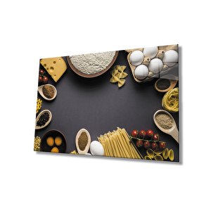 Besinler Mutfak Cam Tablofoods Kitchen 36x23 cm