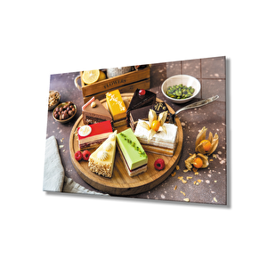 Pasta Mutfak Cam Tablo Cake Kitchen 36x23 cm