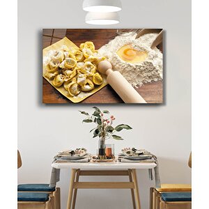 Makarna Mutfak Cam Tablo Pasta Kitchen 36x23 cm