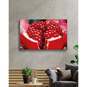 Nar Cam Tablo Pomegranate Wall Hanging 110x70 cm