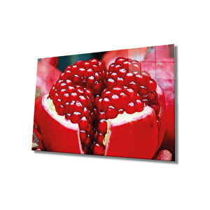Nar Cam Tablo Pomegranate Wall Hanging 36x23 cm