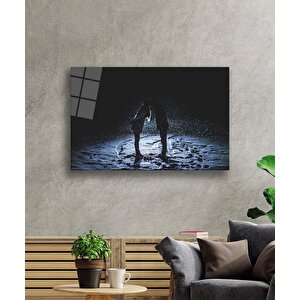 Aşk Sevgililer Kar Cam Tablo 36x23 cm
