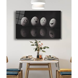 Eğlenceli Yumurtalar Cam Tablo 50x70 cm