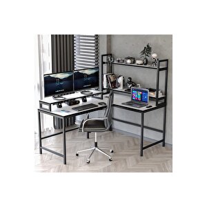 Raflı L Şekilli Ofis Masası - 610
