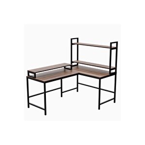 Raflı L Şekilli Ofis Masası -610-c