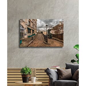 Sokak Cam Tablo Old Town Streets 50x70 cm