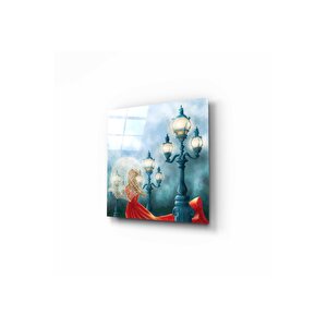 Sokak Lambası Cam Tablo 50x70 cm