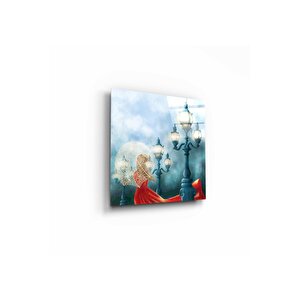 Sokak Lambası Cam Tablo 50x70 cm