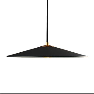 Retro Siyah Metal Dekoratif Tekli Kafe Mutfak Aydınlatma Avize Çağ:40 Cm