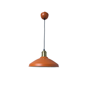 Retro Metal Rustik Dekoratif Turuncu Tekli Sarkıt Avize Çap:25 Cm