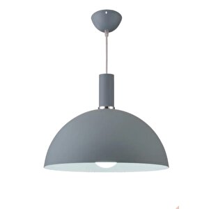 Rys Retro Metal Gri Dekoratif Rustik Kafe Mutfak Sarkıt Avize Çap 40 Cm