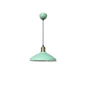 Retro Metal Rustik Dekoratif Mint Yeşili Tekli Sarkıt Avize Çap:25 Cm