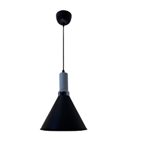 Dylight Retro Siyah Metal Dekoratif Tekli Kafe Mutfak Aydınlatma Avize Çap:23cm